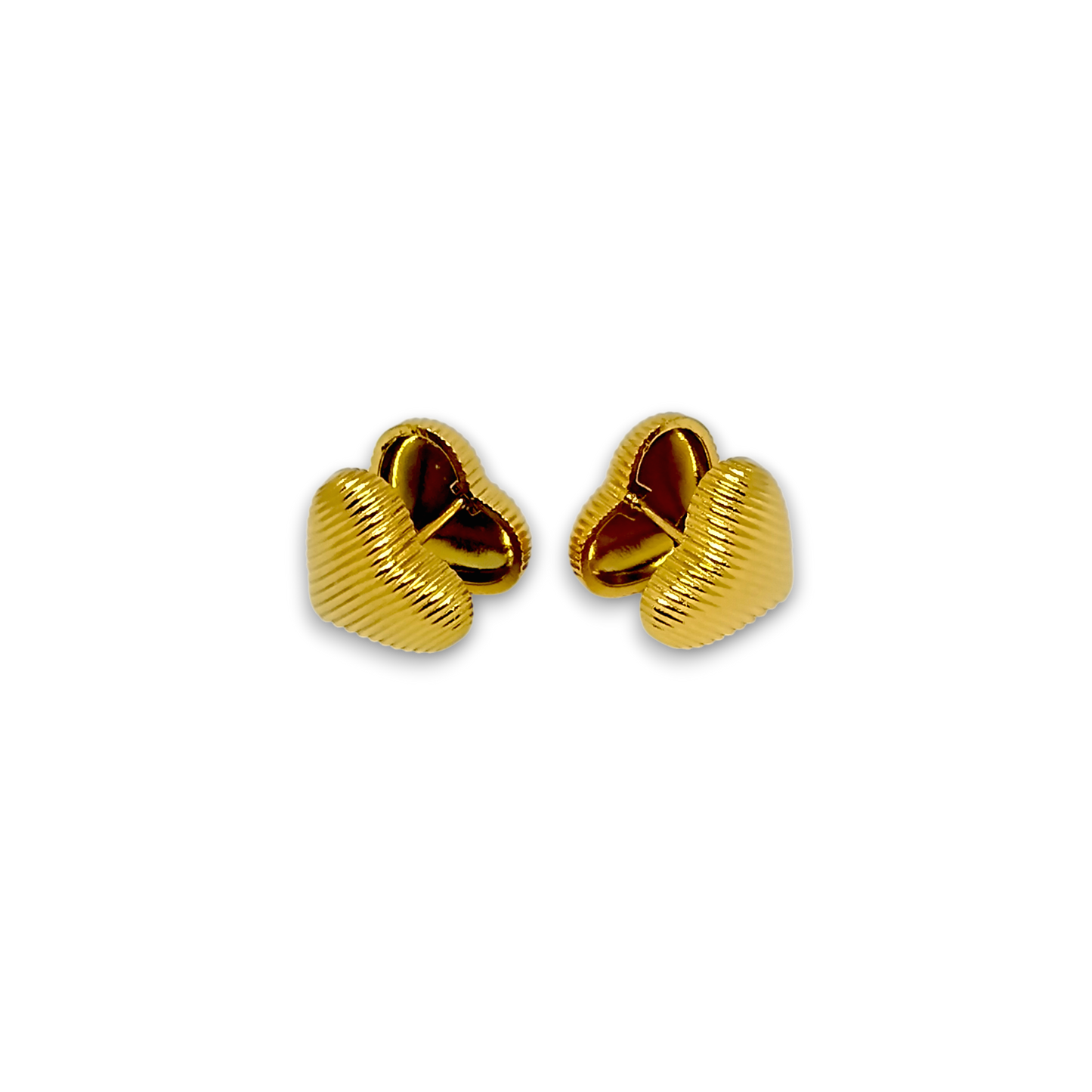 Golden English Lock Earrings