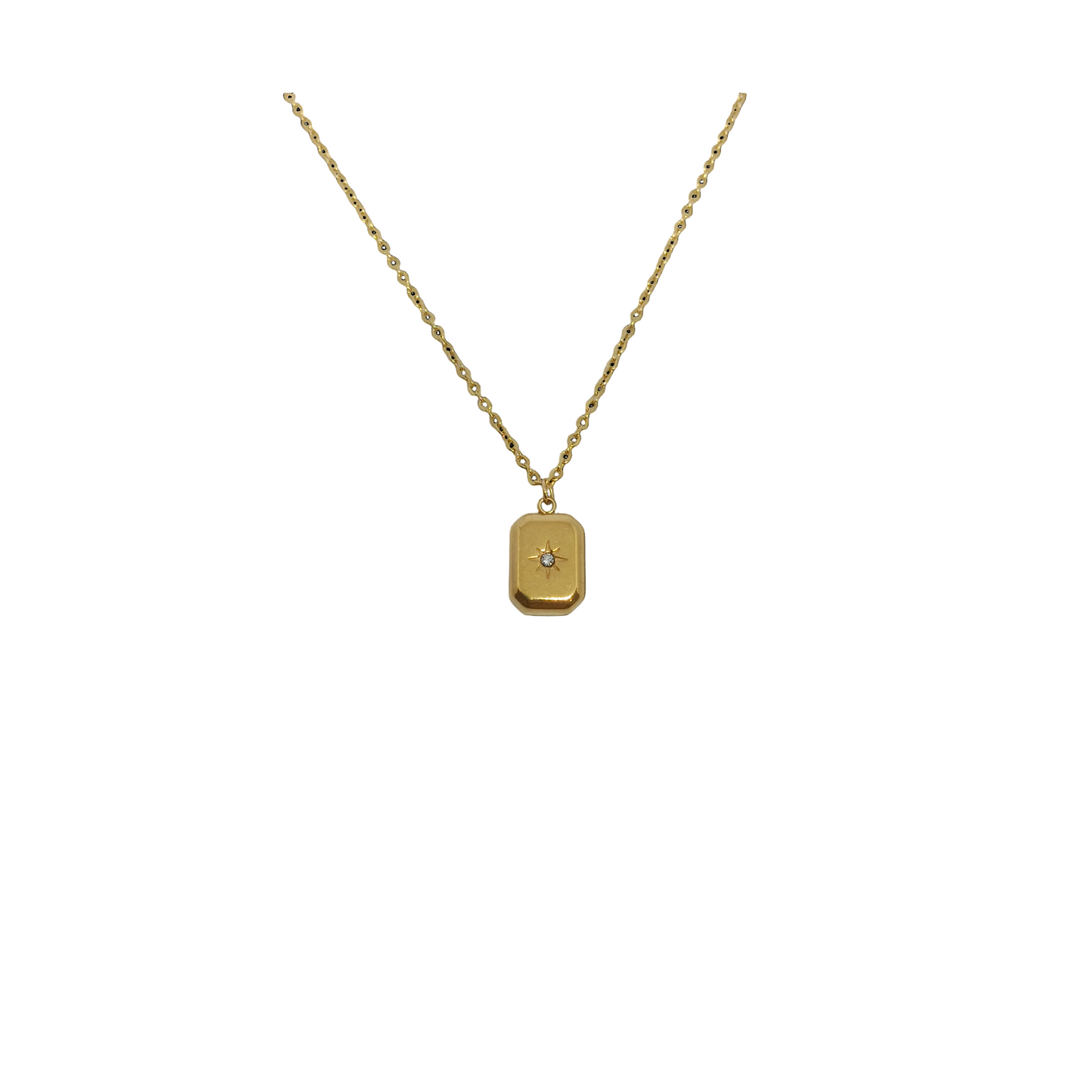 Square pendant Necklace
