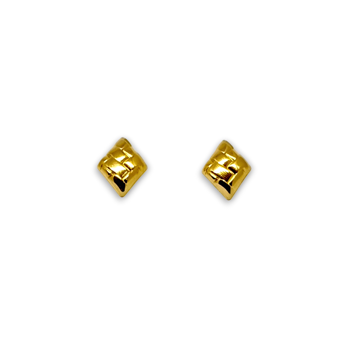 Small Golden Stud Earrings