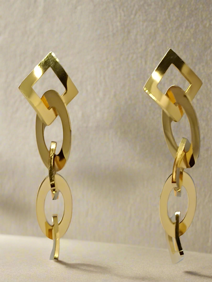 Gold Chain Style Earring
