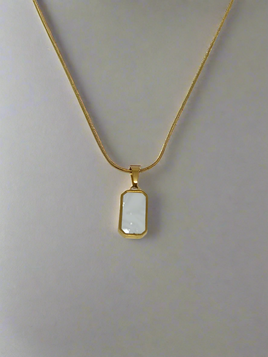 Dual Square Pendant Necklace