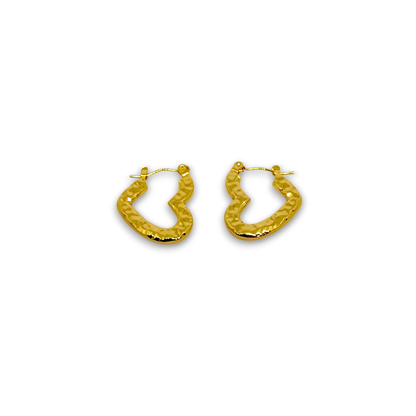 Heart Shaped Hoop Earrings