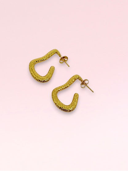 Trendy Half Hoop Earrings