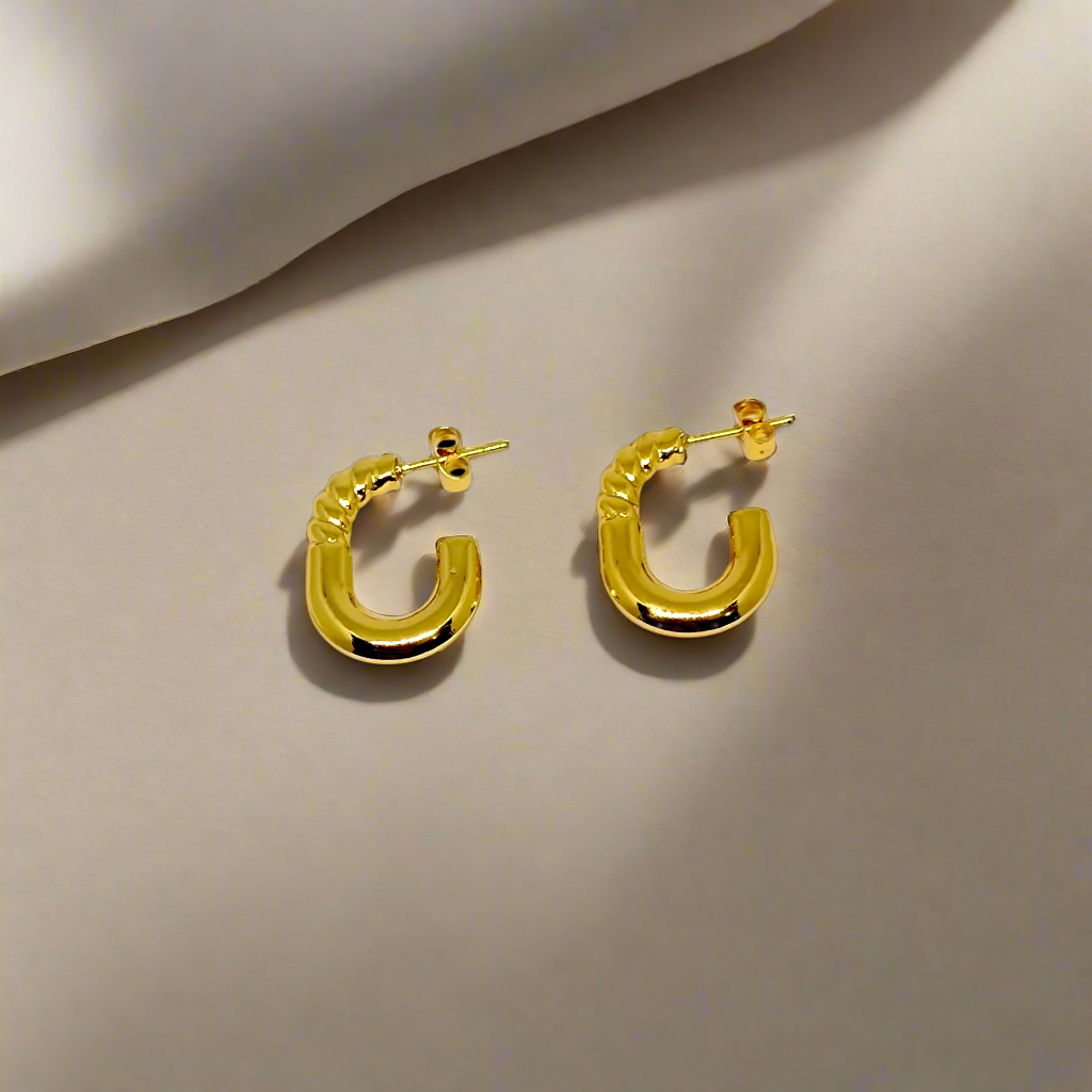 Trendy Half Hoop Earrings