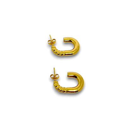 Trendy Half Hoop Earrings