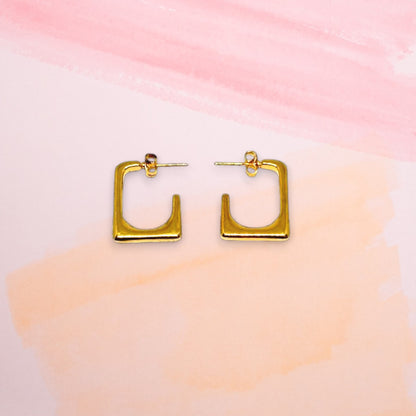 Golden Half hoof Earrings