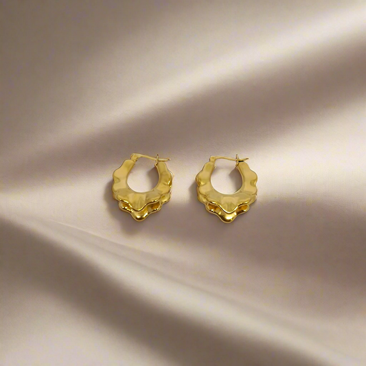 Golden Hoop Earrings