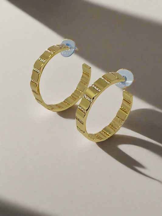 Trendy Half Hoop Earrings