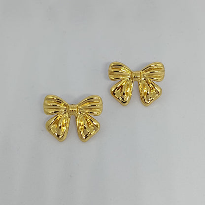Bow Shaped Stud Earrings