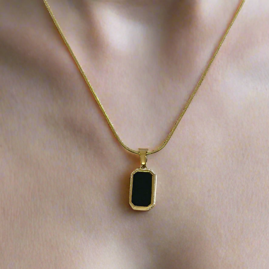 Dual Square Pendant Necklace