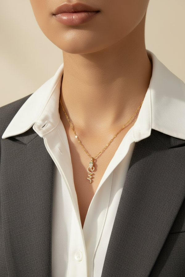 Snake Pendant Necklace