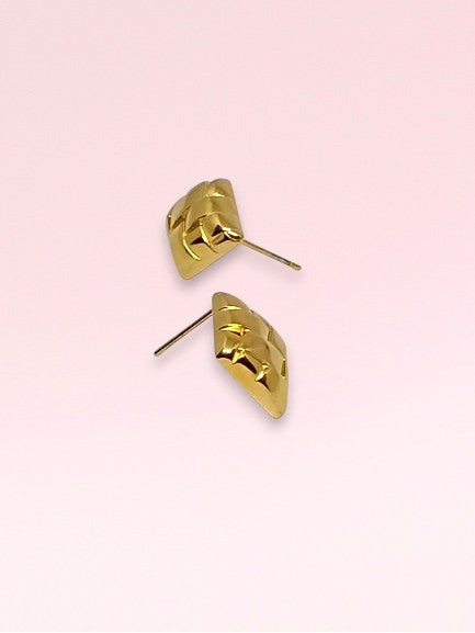 Small Golden Stud Earrings